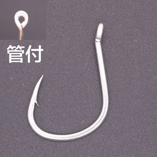 High carbon steel pipe with iron plate hook 1/0 2/0 2.5/0 3/04/0 slow swing iron plate single hook bulk tin plating rust prevention 