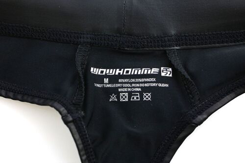 【内裤批发】WOWHOMME男士仿皮丁字裤外贸出口情趣内裤批发C41