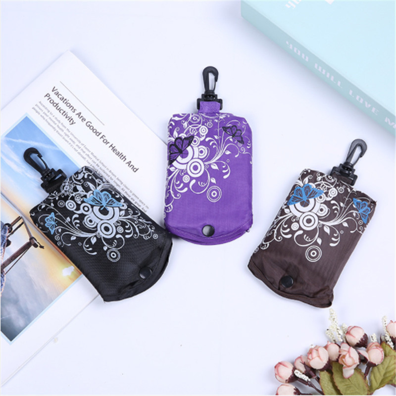 蝶恋花环保袋黑色紫色咖啡色3