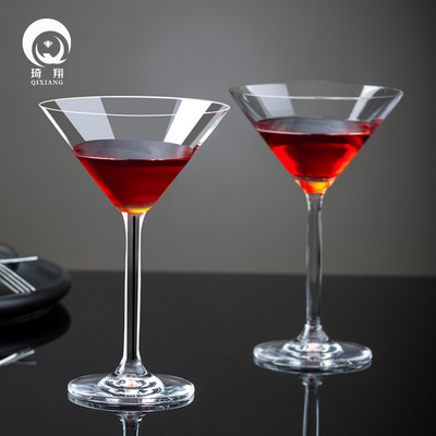 透明鸡尾酒杯 无铅水晶红酒杯定制 创意高脚杯水晶杯葡萄酒杯批发