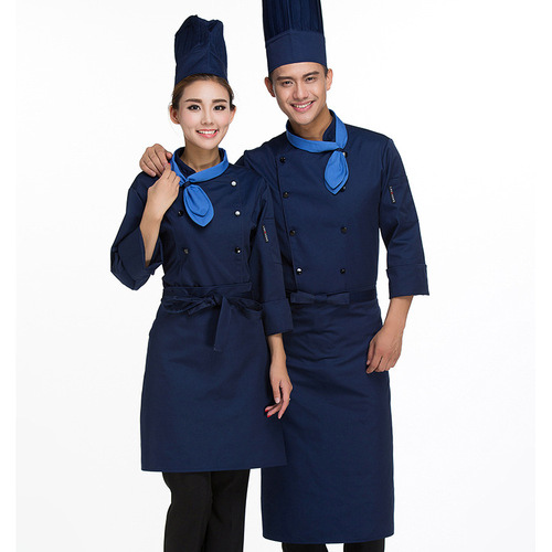Chef overalls High end chef clothing short sleeve hotel work clothes custom made Western Restaurant Restaurant Restaurant Kitchen uniform customized