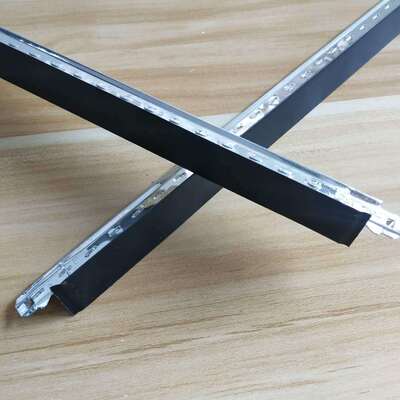 black Paint Keel Cinema Dedicated Paint Keel plane National standard black Mineral wool board T keel