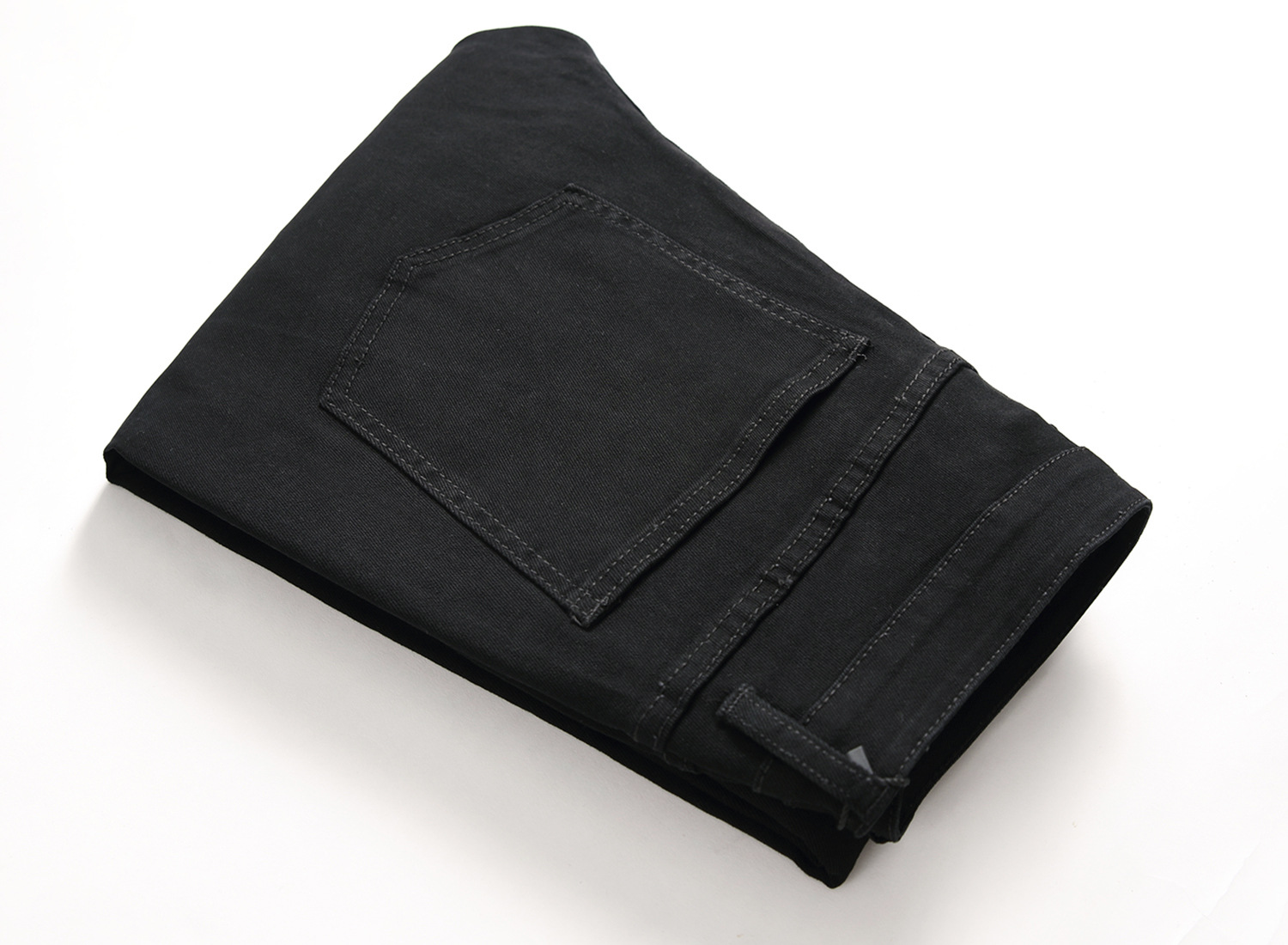 boy 2025 Black Jeans Men Stretch High Quality Cross-border Men's Pants Brand Trendy Ripped Design_viptrois.com