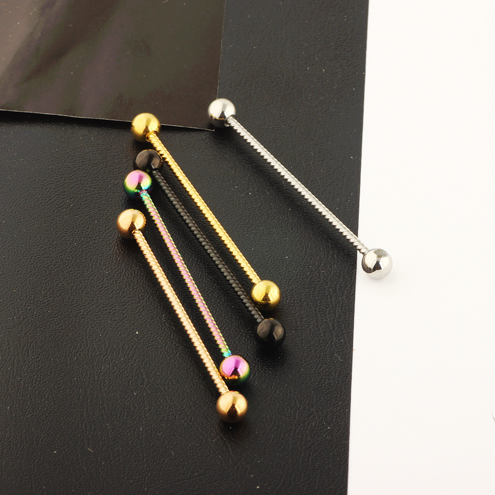 Fashion Solid Color Stainless Steel Ear Studs 1 Piece