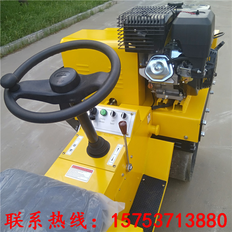 小型座駕式壓路機 不到一噸壓路機 柴油雙鋼輪振動壓路機小型振