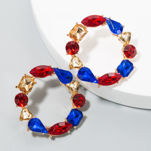 Exclusif Pour Croix-transfrontalier Européen Et Américain Personnalisé Casual Bohème Style Nouveau Papillon Incrusté Couleur Strass Couches Rétro Boucles D'oreilles display picture 29