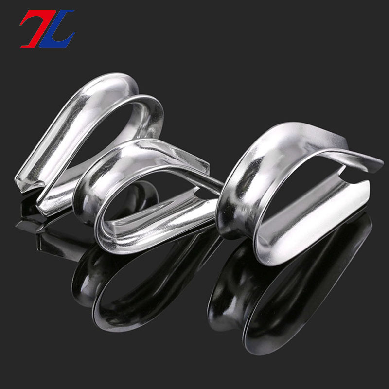 厂家304不锈钢套环夸口鸡心环 三角圈 钢丝绳夹头配件扣M1.5-M16