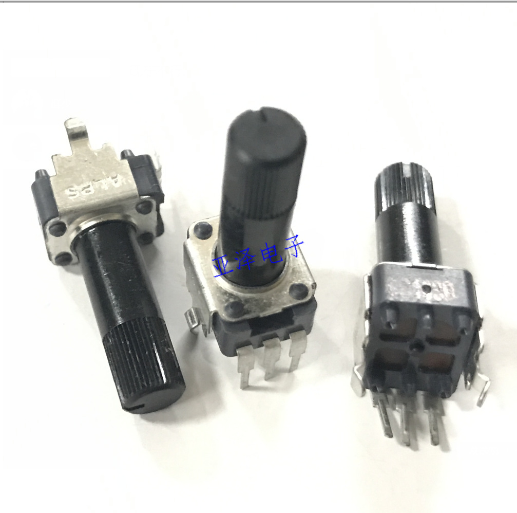 日本ALPS阿尔卑斯RK09K电位器B10K锯齿轴长17MM功放09型旋转电阻