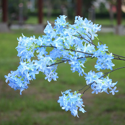 批发婚庆仿真花卉 丁香花十字樱花家居影楼装饰道具 假花布景插花