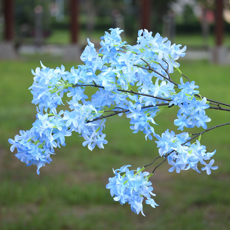 批发婚庆仿真花卉 丁香花十字樱花家居影楼装饰道具 假花布景插花
