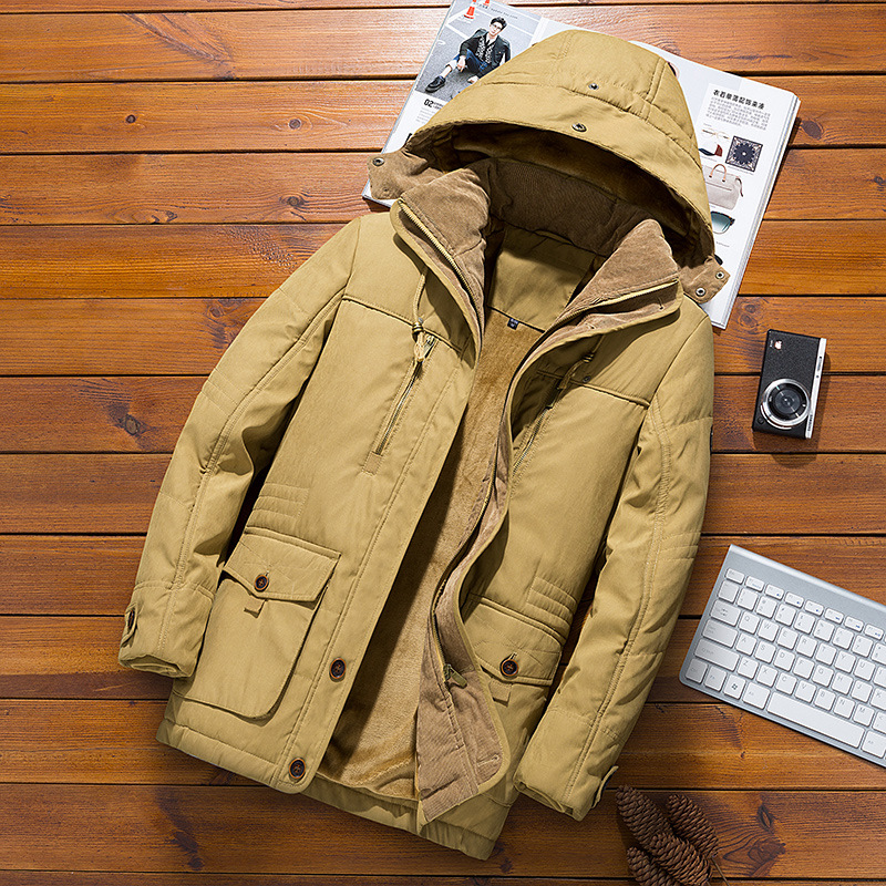 Chaqueta acolchada de algodón de marca de moda de los hombres de negocios de moda transfronteriza venta al por mayor