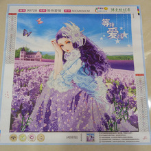 5D钻石画成品图等待爱情满钻纯手工贴十字绣现货出售亚马逊外贸