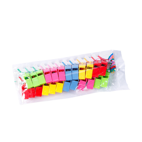 Sports supplies plastic whistle children's toys colorful cheering referee whistle fans factory direct sales wholesale