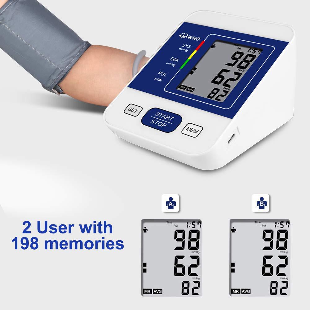 新款中文英文家用电子血压仪电子血压测量仪手臂式血压计批发零售