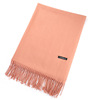 Demi-season knitted colored cashmere, universal scarf with tassels, cloak, custom made, with embroidery