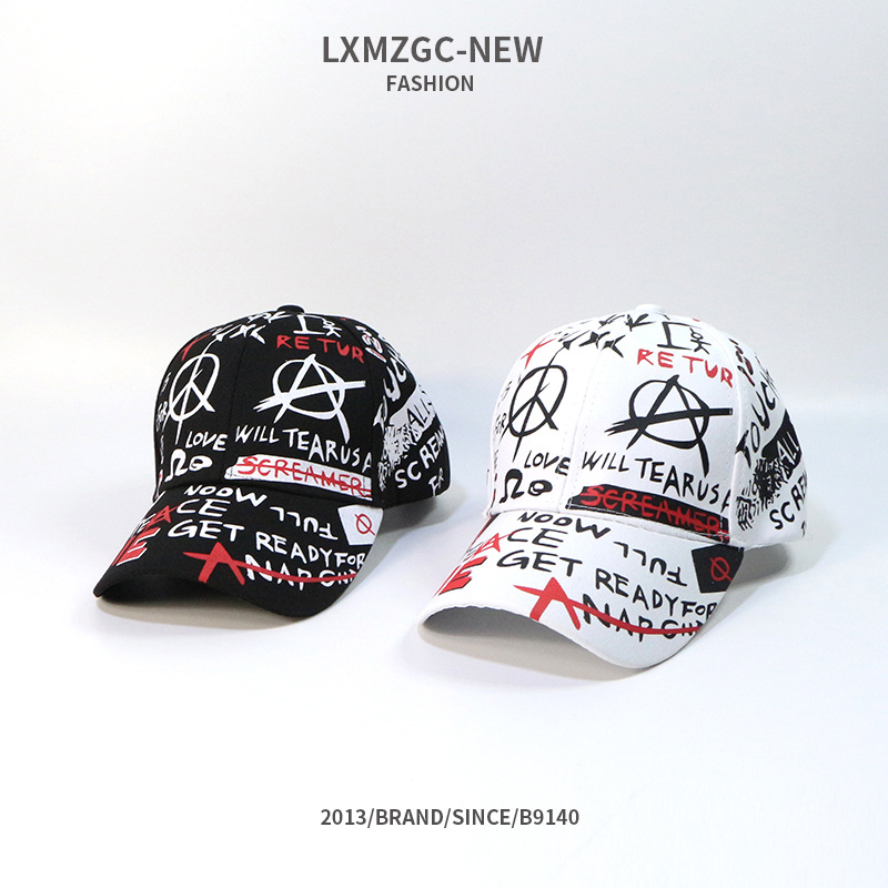 New Fashion Graffiti Baseball Cap Outdoor Sunscreen Hat Hip Hop Hat Wholesale display picture 1