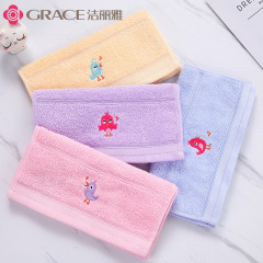 Jieliya Towel Pure Cotton Cartoon Cute Children's Face Washing Towel Soft and Absorbent Children's Towel E3112/E3113