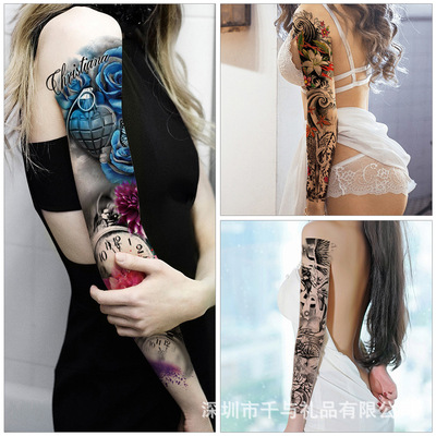 紋身貼 防水 手臂紋身貼 全臂紋身貼紙  Arm temporary tattoo