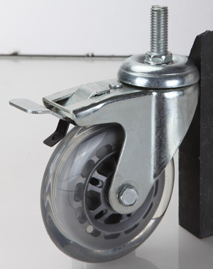 脚轮 万向轮  医疗轮 2寸2.5寸3寸4寸5寸丝杆电泳透明PU刹车轮