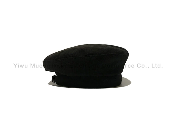 6136-Black [Pure Color Turning Best Caps]