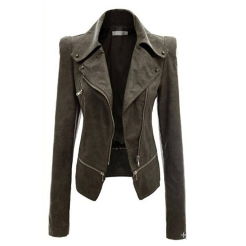 Veste cuir femme en PU - Ref 3447550 Image 2