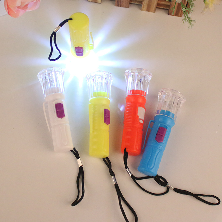LED水晶頭迷妳手電筒強光小手電實用地推小禮品贈品廠家直銷電筒