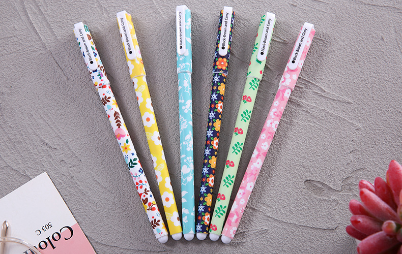 Creative Cartoon 6 Pack Gel Pen Set Hot Selling Stationery Set For Students Ball Pen Factory Direct Sales display picture 5