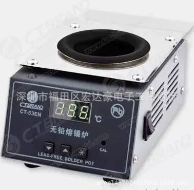CT-53EN 53TE Nano Защита окружающей среды Цифровой дисплей квадратный термостат титановый горшок плавильная печь для олова паяльная печь погружная сварочная машина плавильная печь для свинца