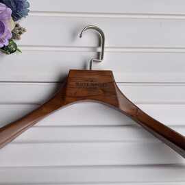 实木衣架 高档服装店木质成人 酒店晾衣架批发