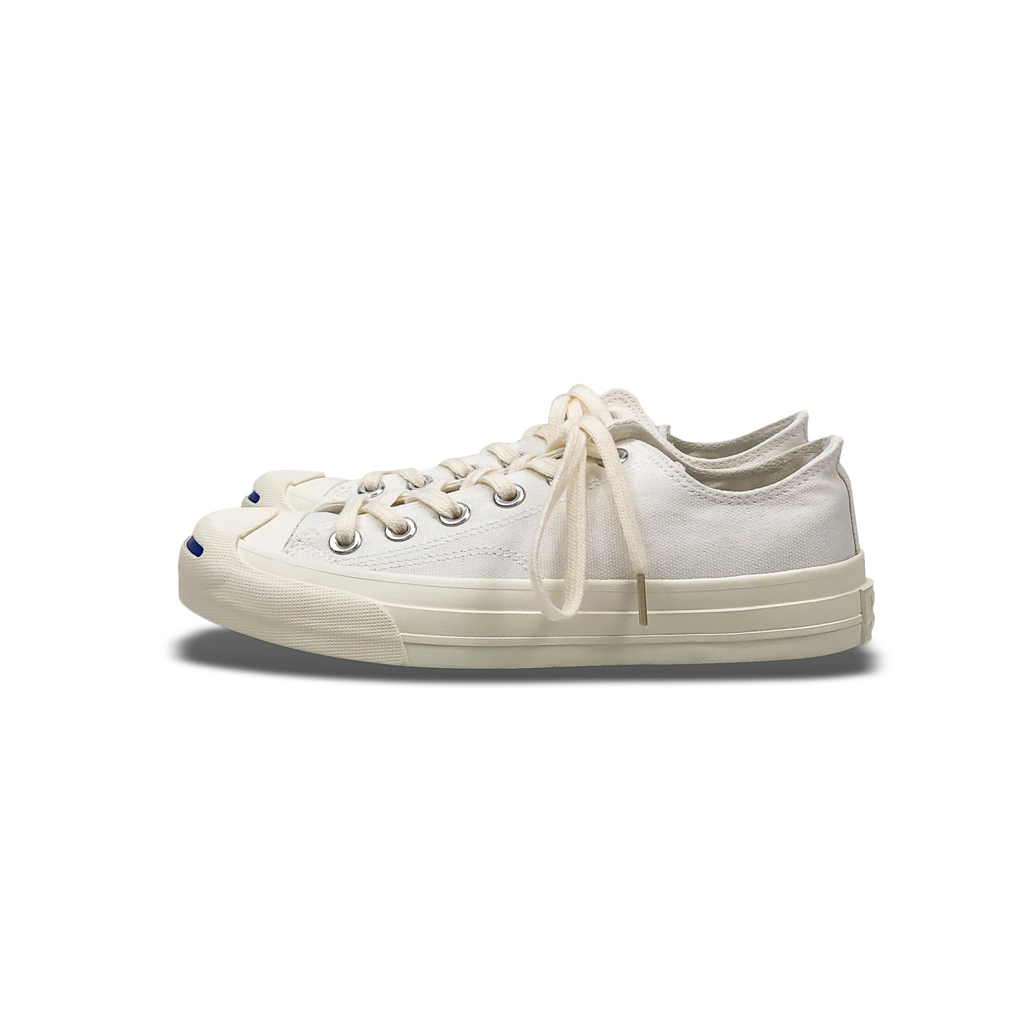 韩国ulzzang开口笑帆布鞋女 经典情侣款布鞋韩版皮面贝壳头小白鞋