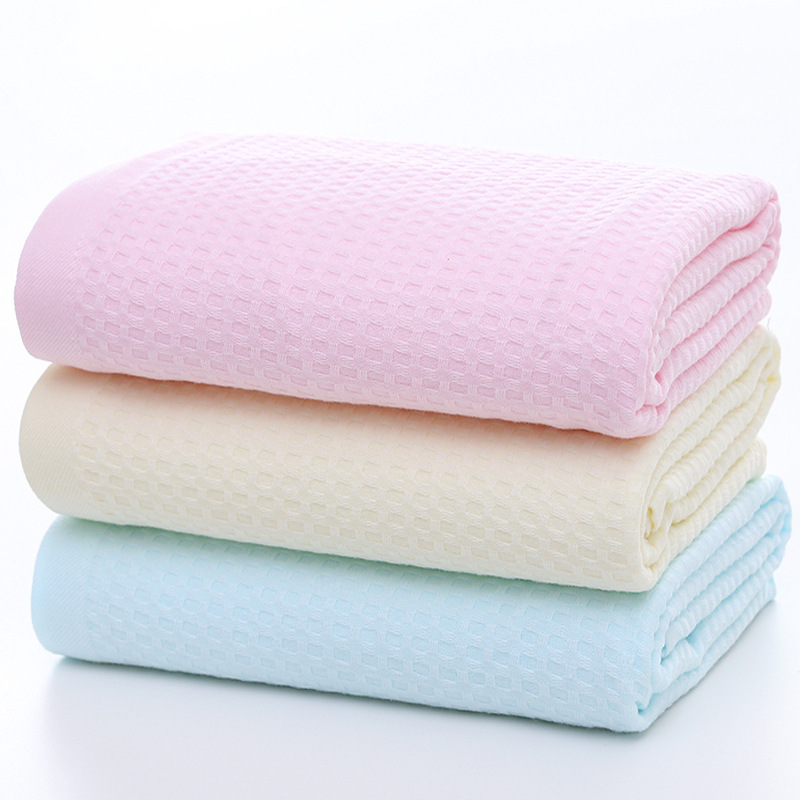 Pure Cotton Double-Layer Jacquard Corn Pattern Baby Bath Towel, Swimming Shawl, Drop-Shipping Bath Beach Towel, Absorbent Pure Cotton Double-Layer Jacquard Corn Pattern Baby Bath Towel, Swimming Shawl, Drop-Shipping Bath Beach Towel, Absorbent
