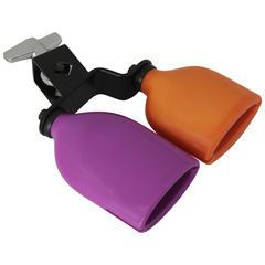 New two-color medium-sized wooden fish cowbell clapper, high and low bass wooden fish clapper made of paint with transparent tone and two-color clapper