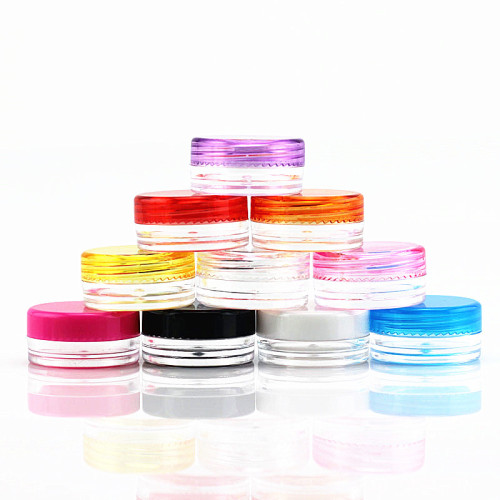Cosmetic refill bottles 3g plastic beauty makeup eyeshadow box cream jar trial size sample bottles factory direct sales