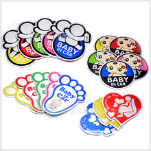 BABY IN CAR车贴 金属贴 宝宝在车里铝贴Mama In Car汽车装饰贴标