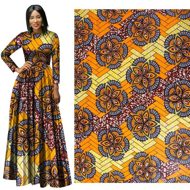 2019新款民族风全棉印花布平纹速卖通跨境几何印花布批发24FS1206