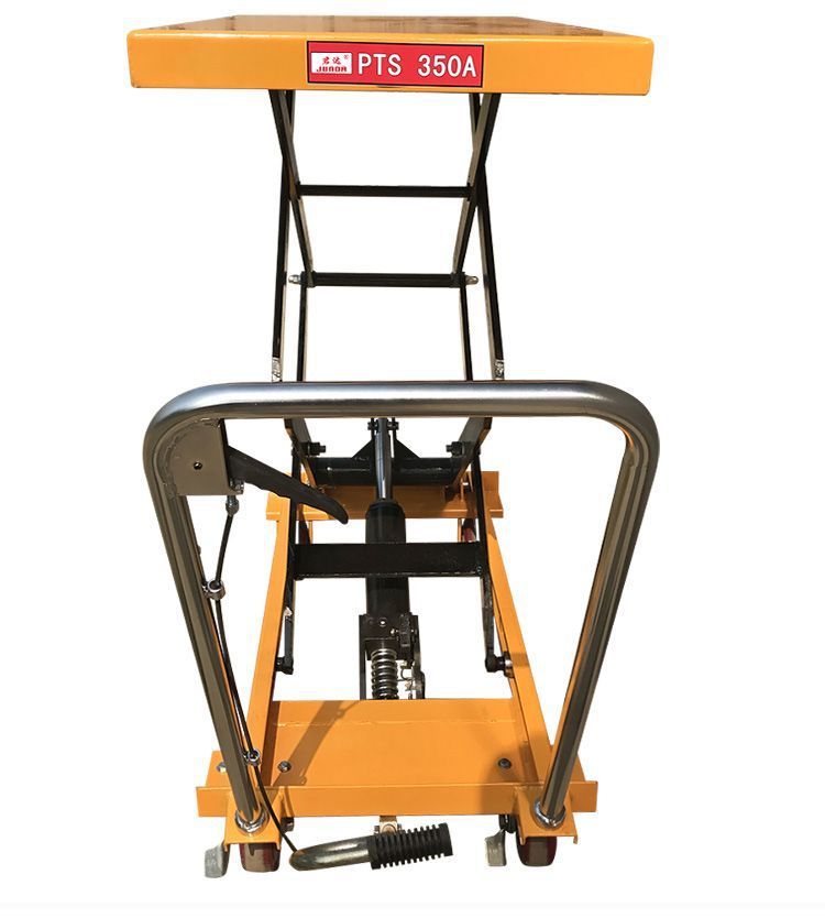 Factory Manual Hydraulic Lift Platform Truck, Foot-Operated Hand-Pushed Lift Truck, Multi-Functional Small Transport and Stacking Truck