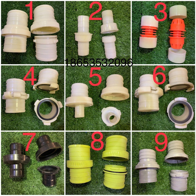 厂家批发1寸农用喷灌水管快速水带abs农用软管塑料活接头