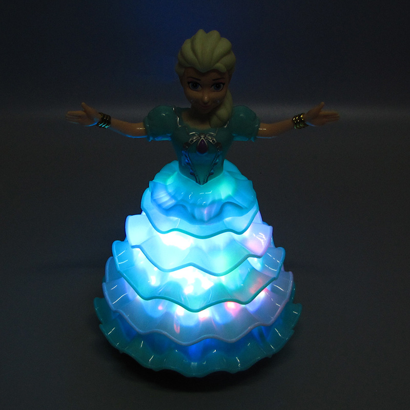 Nueva eléctrico universal cake Dancing giratoria princesa música ligera Venta caliente al por mayor niños Juguetes Educativos de la muchacha