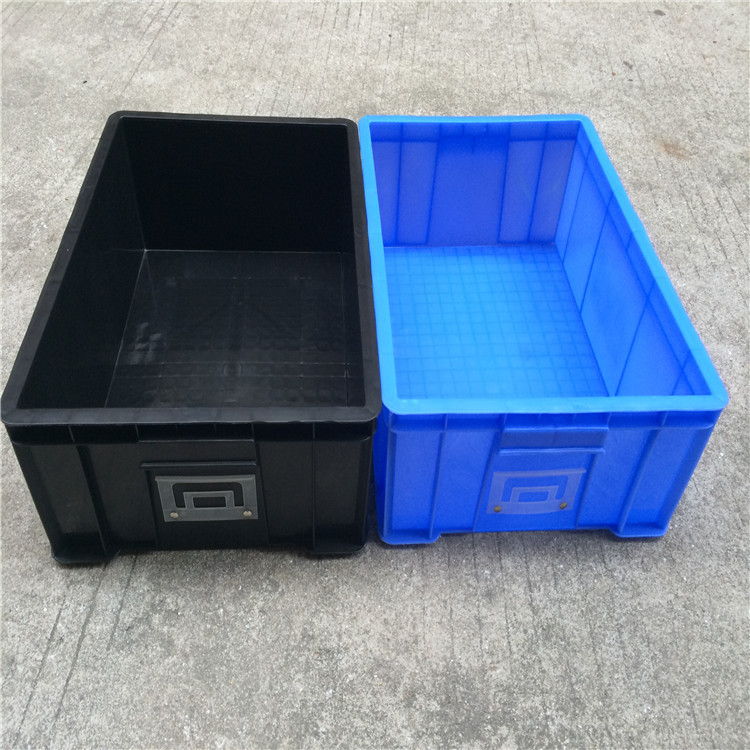 480*355*320mm塑料胶箱 深圳五金周转箱 带盖新料箱广州 物流箱