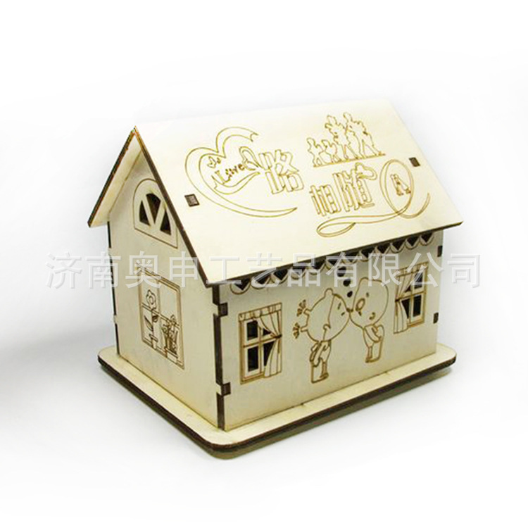 济南奥申创意木盒存钱罐加工定制