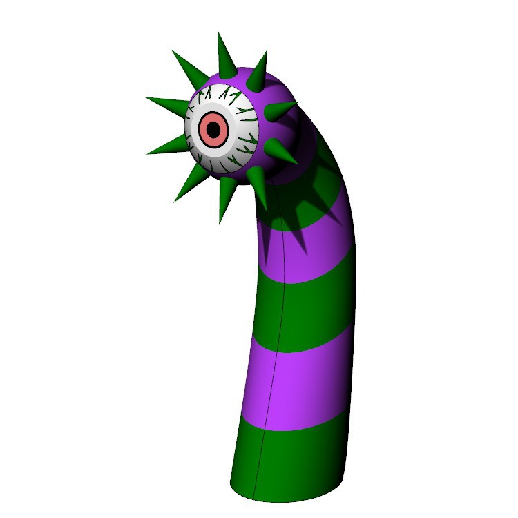 充气大眼球仿真万圣节气模装饰 大眼怪骷髅南瓜灯充气模型巫婆