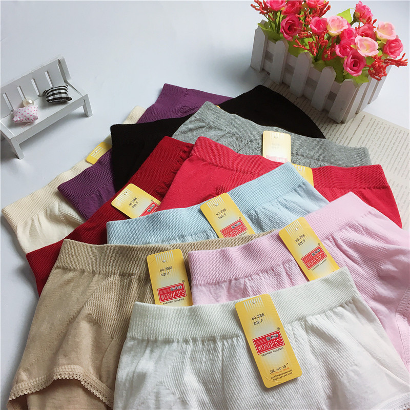 Wen Dai Shi manufacturers supply triangle seamless underwear cotton comfortable Breathable High waist ladies underwear wholesale 2066