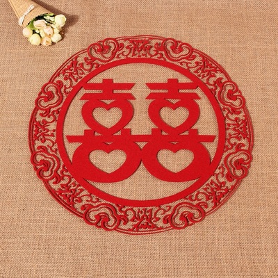 喜字結婚婚房牆結婚用品裝飾個性創意囍婚房裝飾大門婚慶用品布置