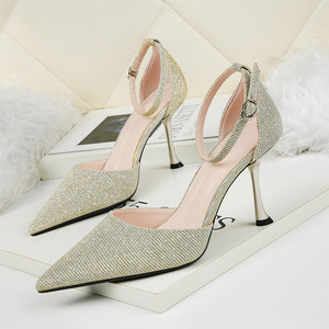 Sexy pointed shallow high-heeled shoes nightclub with sandals