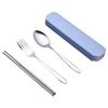 Tableware stainless steel, set for elementary school students, street chopsticks for traveling, spoon, fork