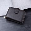 Anti-magnetic leather card holder for driver's license, men's case, short wallet, anti-theft, cowhide, genuine leather