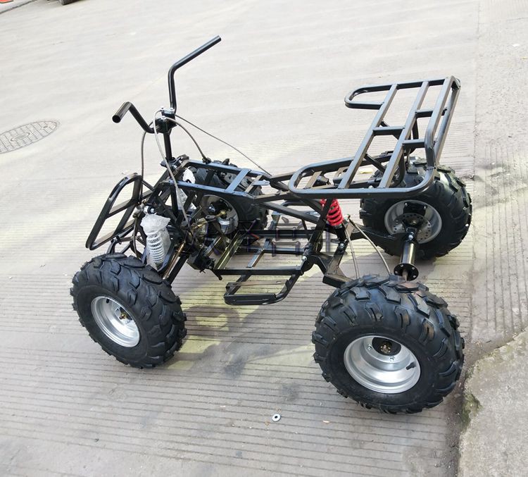 Modified four-wheeled vehicle accessories bull ATV electric frame thickened square tube frame rocker arm brake shock absorption
