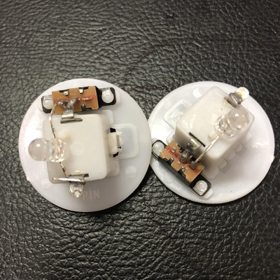 供应七彩小夜灯底座3.5厘米LED电子发光机芯手工迷糊娃娃玩具配件