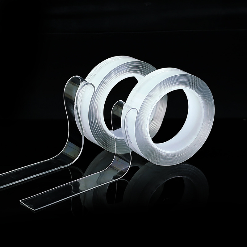 热门胶带纳米胶吹泡泡透明亚克力双面胶魔力强粘万次无痕纳米胶