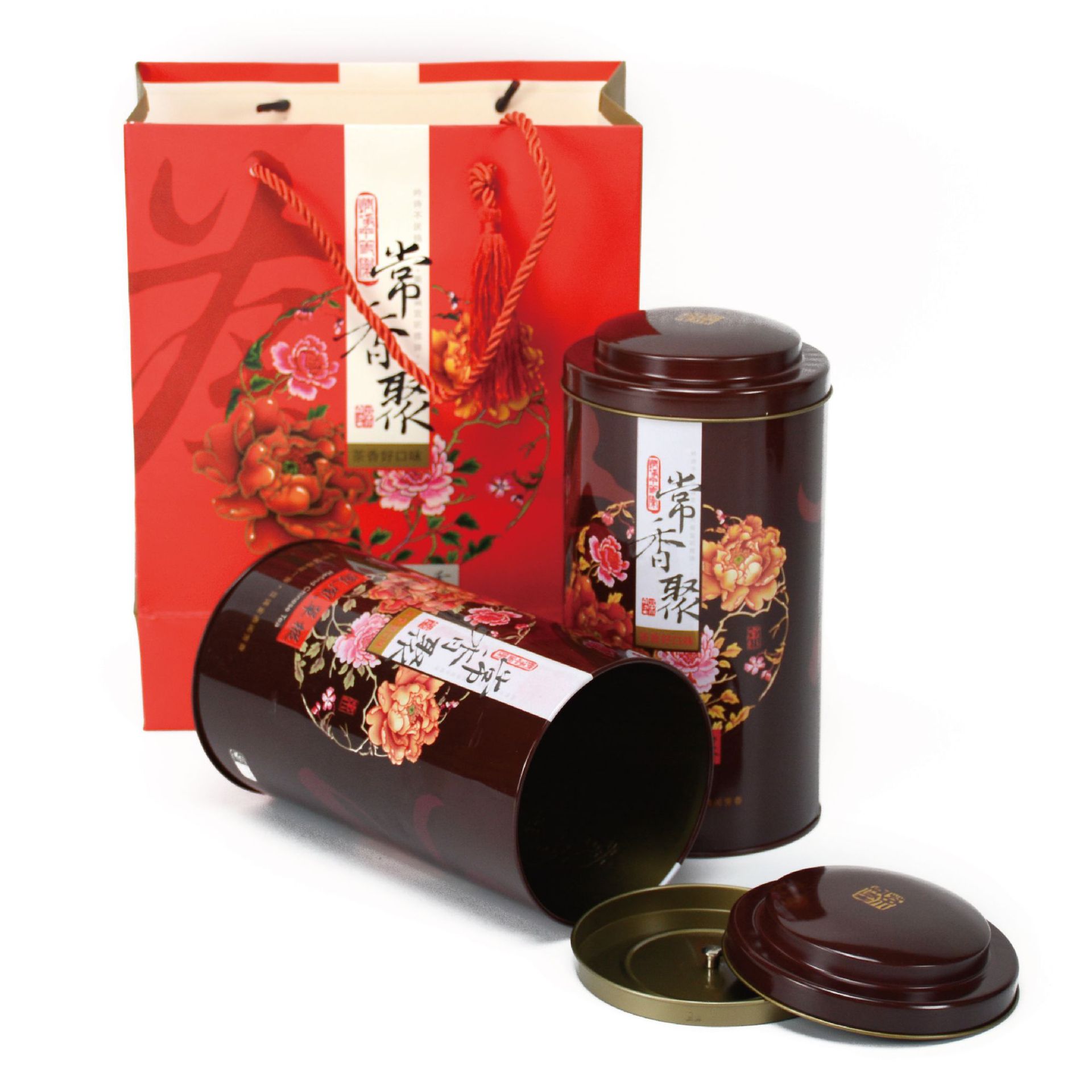 包邮 033常相聚凤凰单枞 包装盒马口铁茶叶罐铁罐金属茶叶包装罐